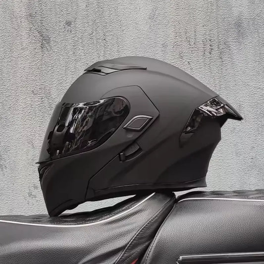 DDS Helmet with Two Visor – Total Protection Grey